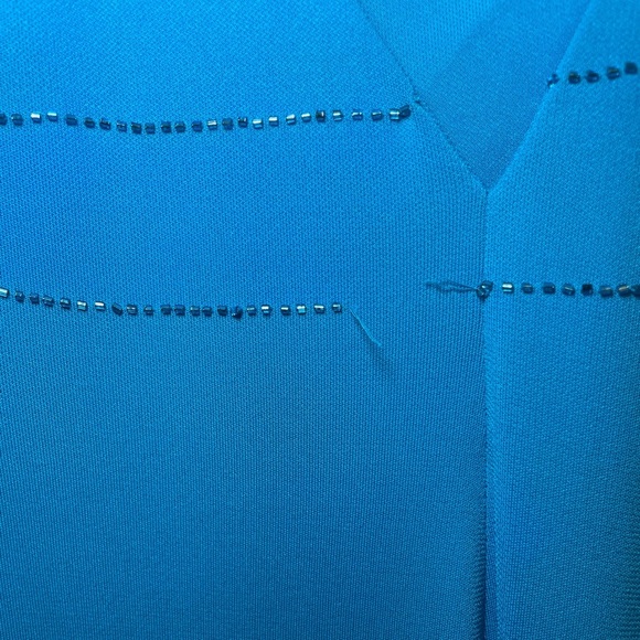Rimini turquoise beaded beaded dress sz 8 - Picture 6 of 9